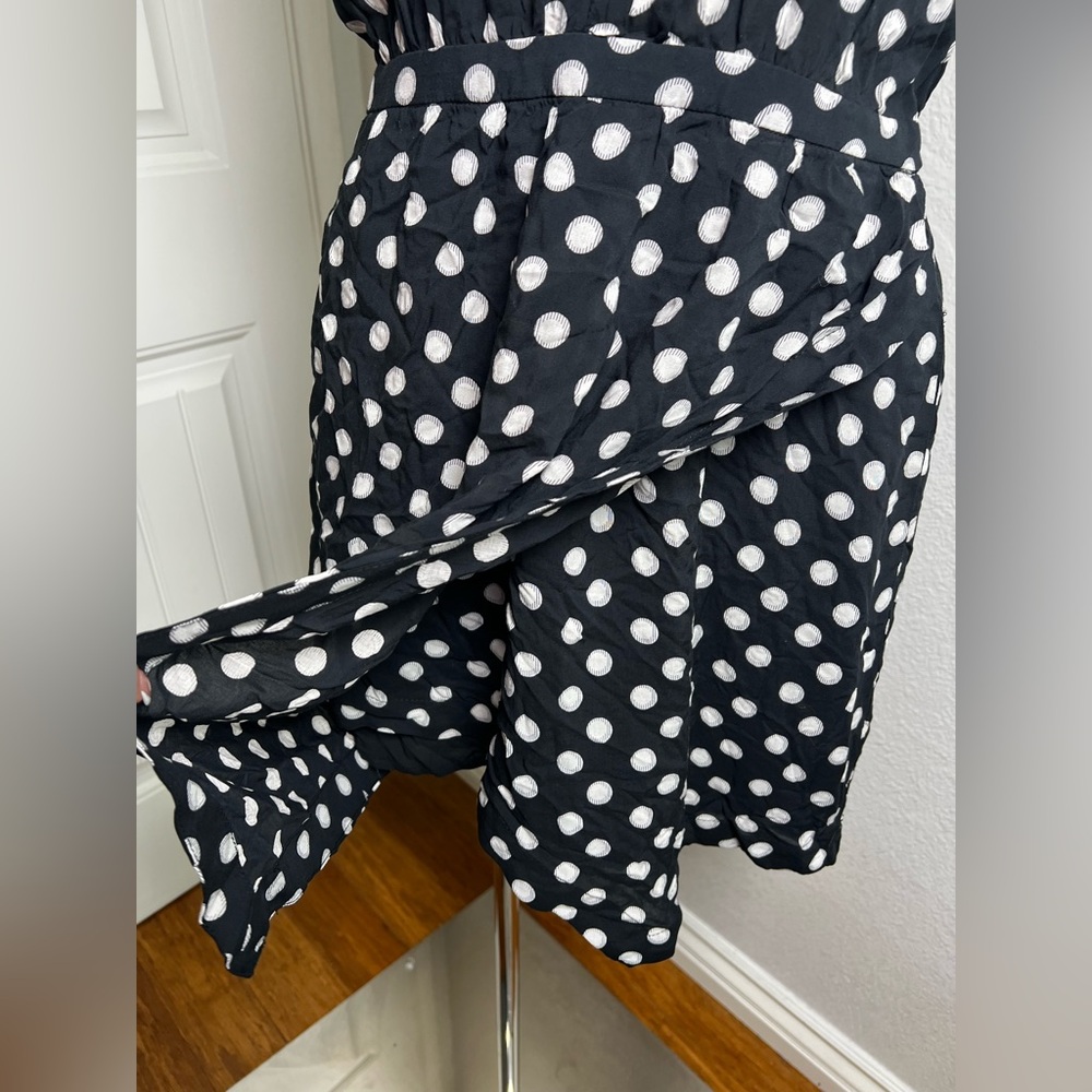 MAEVE ANTHROPOLOGIE Black White Polka Dot Halter Dress XSP - Picture 5 of 8